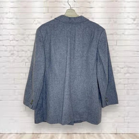 Pendleton Gray Virgin Wool Blazer Size 20W - Picture 2 of 7